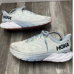 Hoka Arahi 6 Womens Size 10.5 B Running Shoes Blue Grey Sneaker